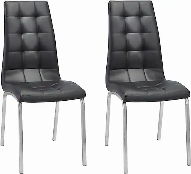 INOSIGN 4-Fußstuhl »Lila« (Set) 2 Stk. Kunstleder (2 Stück) Bezug in Kunstl günstig online kaufen