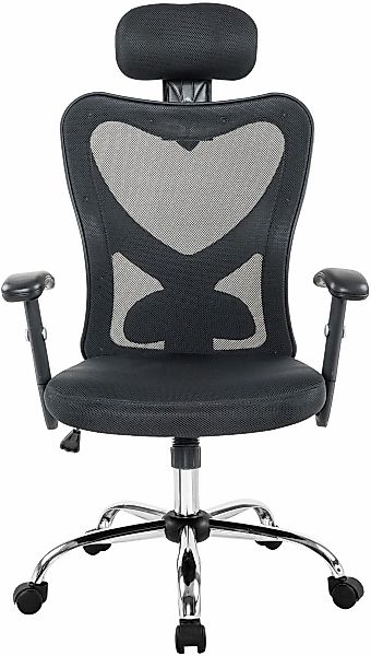 SalesFever Drehstuhl "für optimalen Komfort", Stoff-Netzstoff, Mit elegante günstig online kaufen