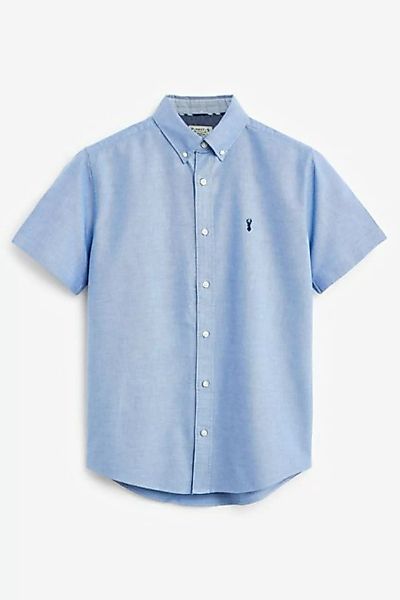 Next Kurzarmhemd Kurzärmeliges Oxford-Hemd mit Hirsch (1-tlg) günstig online kaufen