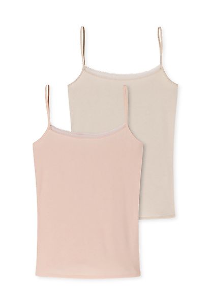 Schiesser Spaghettitop "Cotton Lace" (2er-Pack) mit günstig online kaufen