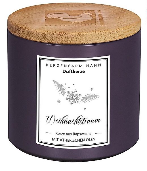 Kerzenfarm Hahn Tafelkerze duftkerze im trendglas weihnachtstraum holzdecke günstig online kaufen