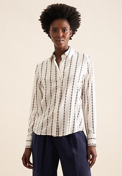 seidensticker Hemdbluse "Schwarze Rose" 1/1 Kragen Kettenprint günstig online kaufen