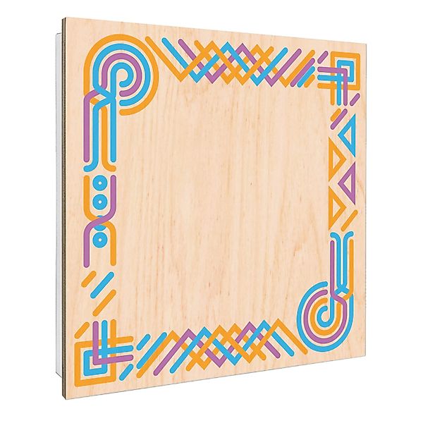 Banjado Großer Schlüsselbox Holz 30x30cm Weiß Scharnier Rechts 50 Haken Sch günstig online kaufen