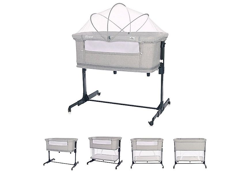 Lorelli Komplettbett Babybett Milano 2 in 1, ab Geburt Matratze höhenverste günstig online kaufen