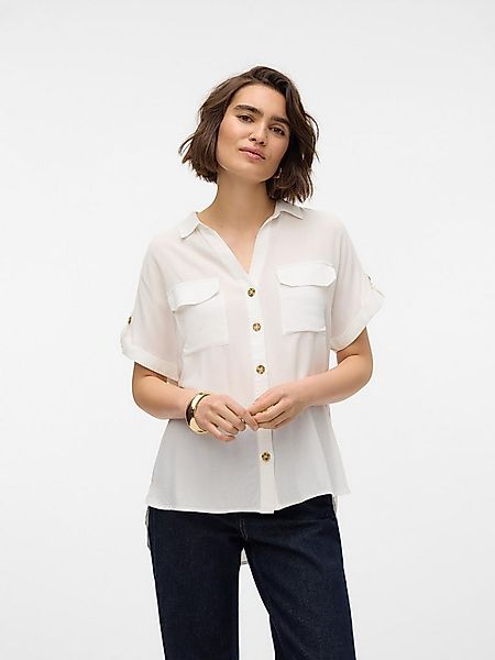 Vero Moda Kurzarmbluse VMBUMPY S/S SHIRT WVN GA NOOS Viskose, regular fit günstig online kaufen