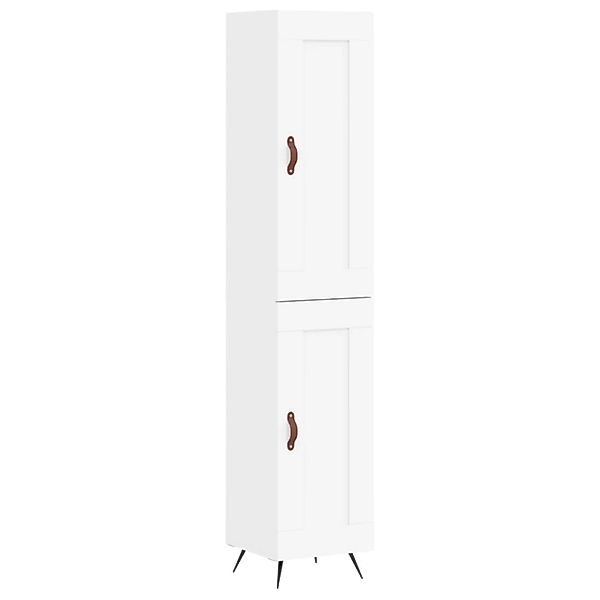 vidaXL Highboard Weiß 34,5x34x180 cm Holzwerkstoff 3200425 günstig online kaufen
