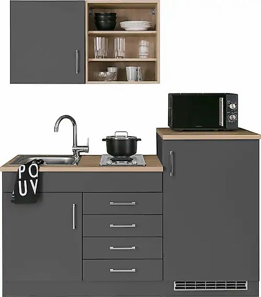 HELD MÖBEL Pantryküche »Mali«, Breite 160 cm, mit E-Geräten günstig online kaufen