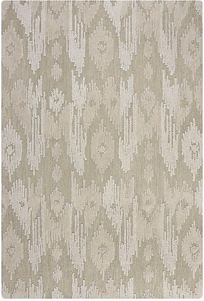 FLAIR RUGS Wollteppich »Dion Ikat«, rechteckig, 8 mm Höhe, mit modernem Ika günstig online kaufen
