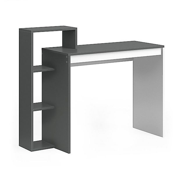 Vicco Schreibtisch Leo, Weiß/Anthrazit, 100 x 40 cm, verstellbar günstig online kaufen