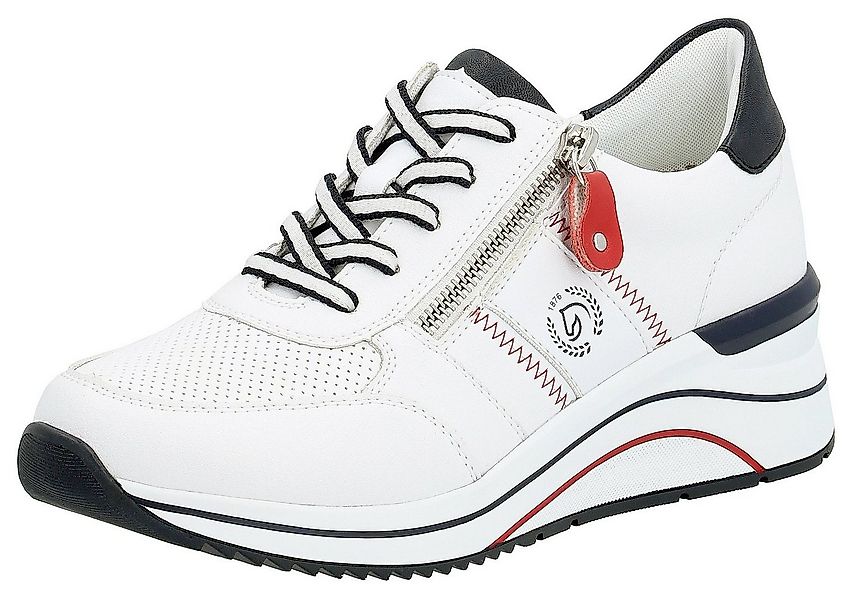 Remonte Keilsneaker, Freizeitschuh, Halbschuh, Schnürschuh mit Metallic-Kon günstig online kaufen