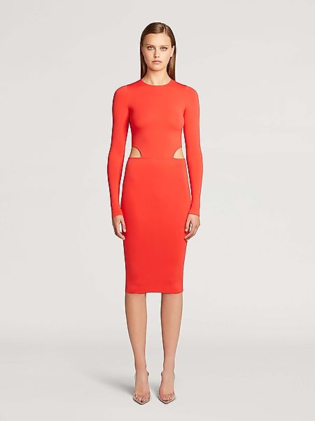 Wolford - Cutout Midi Dress, Frau, starruby, Größe: L günstig online kaufen