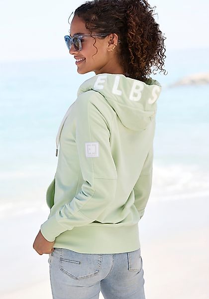 Elbsand Kapuzensweatjacke Kelda mit Logo-Stickerei an günstig online kaufen