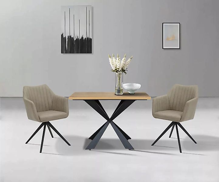 Home affaire Esstisch "Soyans, TOPSELLER", modernes Spider Gestell, in vier günstig online kaufen
