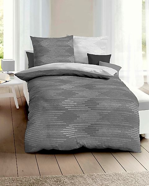 Kaeppel Wendebettwäsche "Ikat" 3 Stk. tlg. angenehm wärmend günstig online kaufen