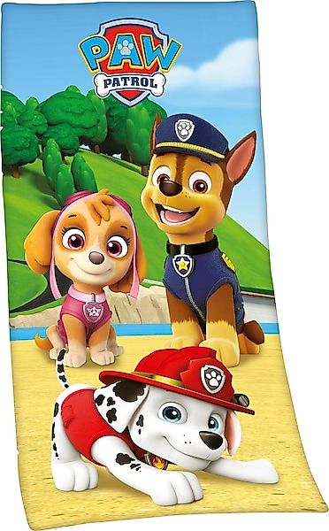 PAW PATROL Badetuch »Paw Patrol«, (1 St., Badetuch 75 x 150 cm), mit niedli günstig online kaufen