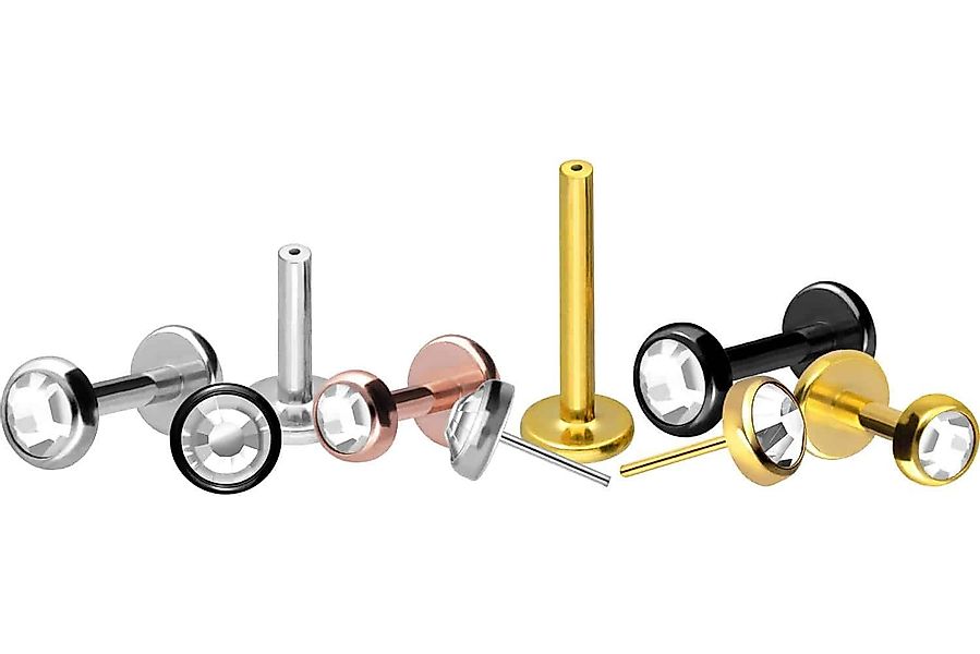 PIERCINGLINE Piercing-Set Titan Labret mit Push günstig online kaufen