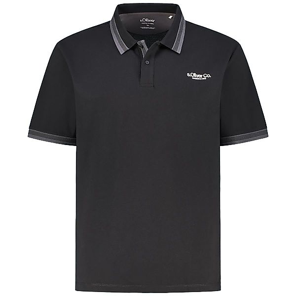 s.Oliver Poloshirt mit Elasthan Farbe schwarz Größe: 6XL günstig online kaufen