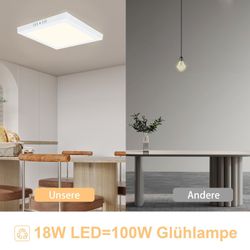 Nettlife LED Panel LED Deckenleuchte Flach günstig online kaufen