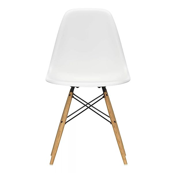 Vitra - Eames Plastic Side Chair DSW Gestell Esche - weiß/Sitzschale Polypr günstig online kaufen