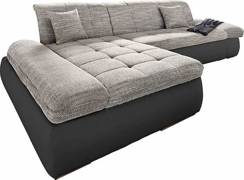 DOMO collection Ecksofa »PB Moric wahlweise mit Bettfunktion + Armteilverst günstig online kaufen
