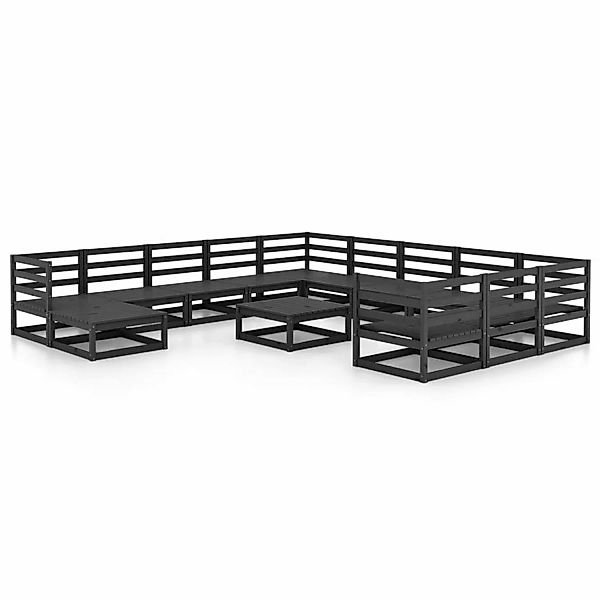 vidaXL 13-tlg Garten-Lounge-Set Massivholz Kiefer Modell 11 günstig online kaufen