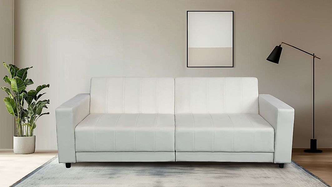 Dorel Home 3-Sitzer »Allie II Schlafsofa 225 cm« Bett-Funktion (108/190cm), günstig online kaufen