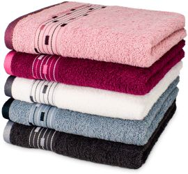 Möve for frottana Badetuch "Magic Uni" mit Bordüre aus kleinen Rechtecken günstig online kaufen