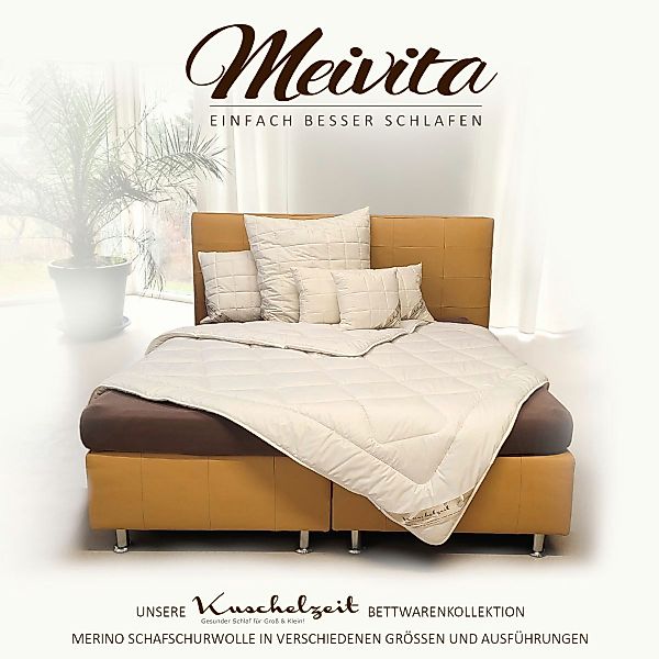 Meivita Naturhaarbettdecke Merino Schafschurwolle Sommerdecke Sommerbett günstig online kaufen