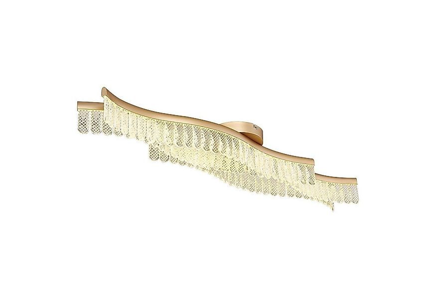 GLOBO LIGHTING LED Deckenleuchte JULIET, Goldgelb matt, Transparent, Metall günstig online kaufen