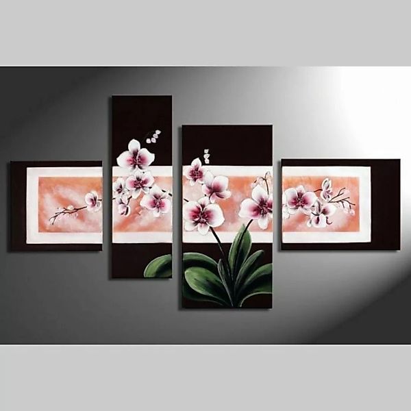 4 Leinwandbilder ORCHIDEEN (1) 120 x 70cm Handgemalt günstig online kaufen