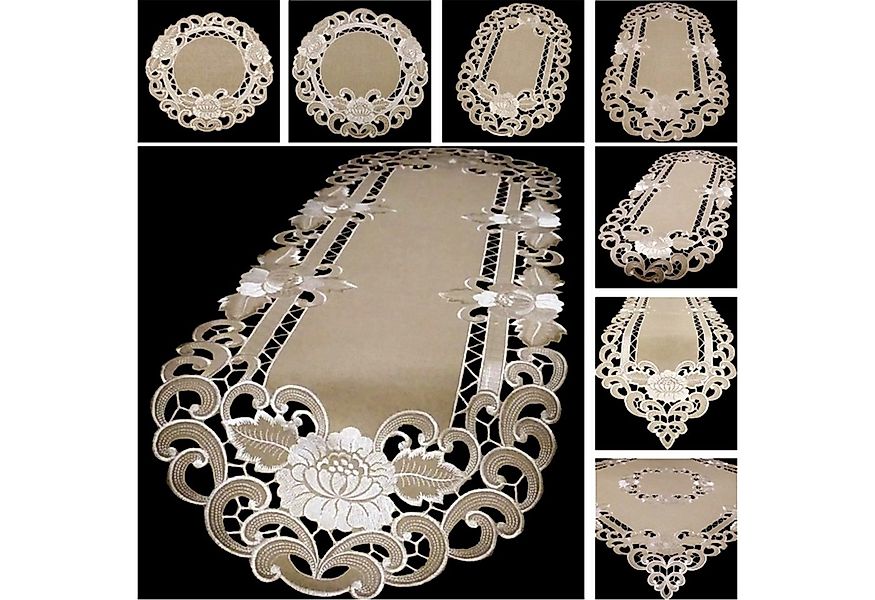 Brilliant Tischdecke Bestickt / Versch. Größen / Tischdecke / RZ-H8810-EK, günstig online kaufen