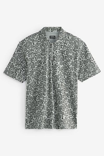 Next Poloshirt Relaxed Fit Poloshirt mit Print, Keith Haring (1-tlg) günstig online kaufen