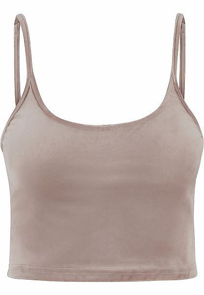 URBAN CLASSICS Tanktop "Urban Classics Ladies Short Velvet Top" günstig online kaufen