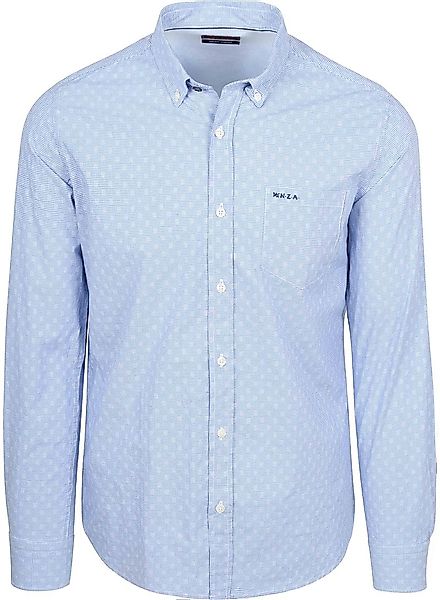 NZA Shirt Tuki Jacquard Print Blau - Größe XL günstig online kaufen