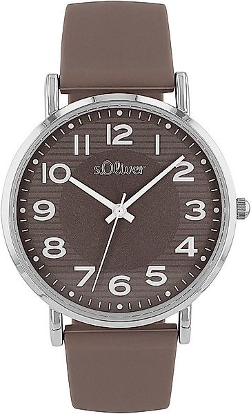 s.Oliver Quarzuhr 2038376, Armbanduhr, Damenuhr, analog, Silikonarmband günstig online kaufen