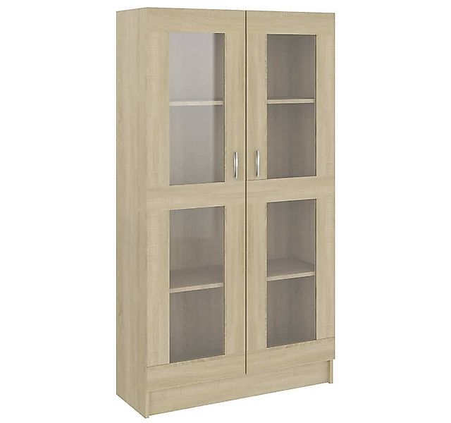 DOTMALL Vitrine Vitrinenschrank Sonoma-Eiche 82,5x30,5x150 cm Holzwerkstoff günstig online kaufen