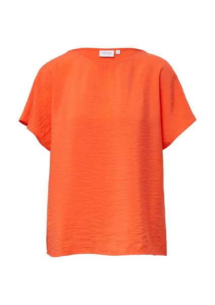 comma Kurzarmbluse Bluse Kurzärmeliges Blusenshirt mit günstig online kaufen