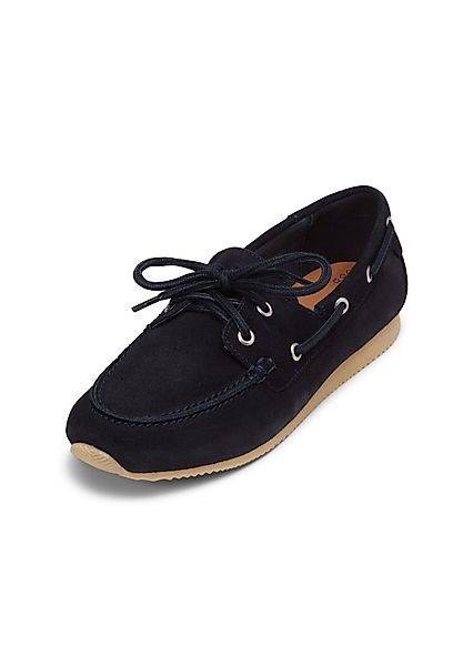 Marc O'Polo aus Velours-Rindleder Bootsschuh günstig online kaufen
