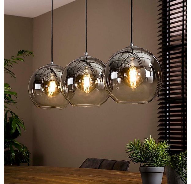 famlights Pendelleuchte famlights, Pendelleuchte Selina in Schwarz-transpar günstig online kaufen