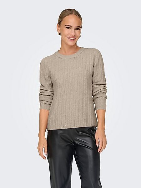 ONLY Rundhalspullover ONLJEANETT LIFE L/S RIB günstig online kaufen