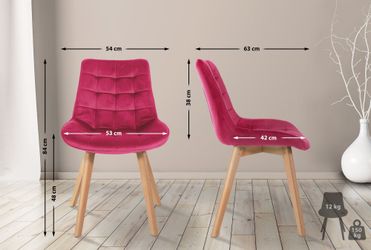 CLP Esszimmerstuhl Brook (2er Set), Vierfußgestell günstig online kaufen