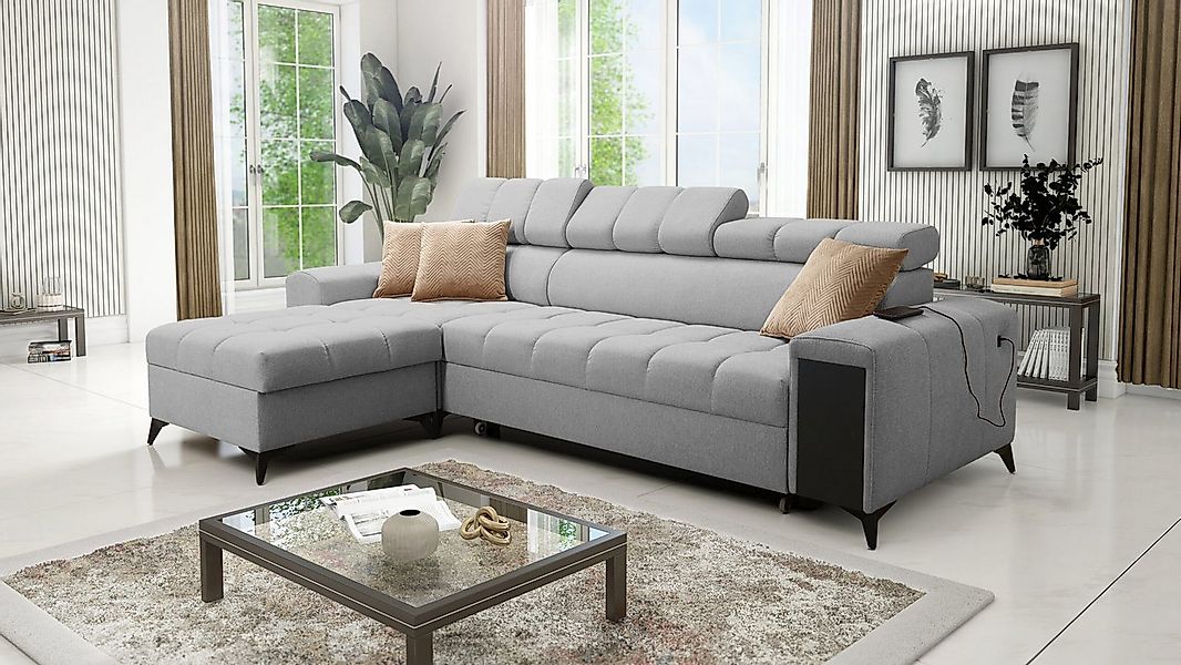 Kaiser Möbel Ecksofa Elegantes Ecksofa,Schlaffunktion GRECO I MINI Avra Gra günstig online kaufen