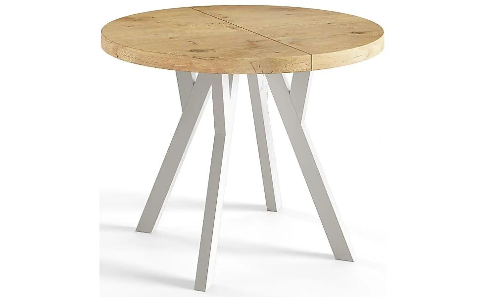 Esstisch ausziehbar Ove ¦ braun ¦ Maße (cm): B: 80 H: 77  Ø: 80 Tische > Es günstig online kaufen