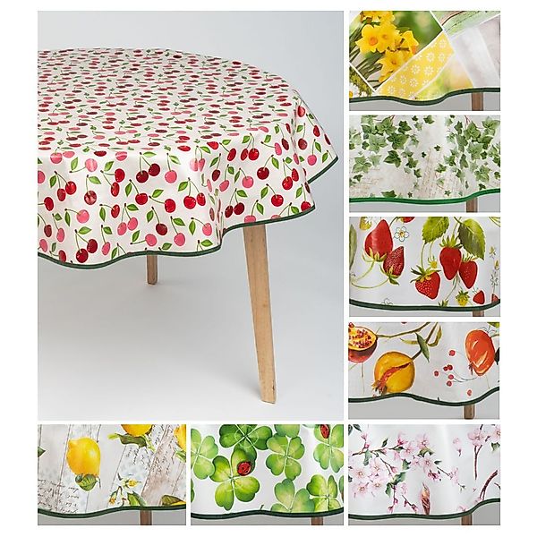 laro Tischdecke laro 140cm runde Wachstuchtischdecke günstig online kaufen