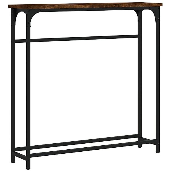 vidaXL Beistelltisch Konsolentisch Räuchereiche 75x19,5x75 cm günstig online kaufen