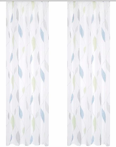 HOME WOHNIDEEN Vorhang »PAOLO« Kräuselband 2 Stk. tlg. 2er Pack Kräuselband günstig online kaufen