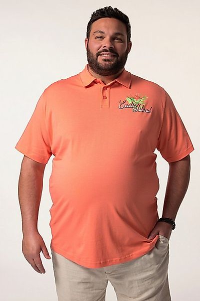 Men Plus Poloshirt Men+ Poloshirt Halbarm Print bis 8 XL günstig online kaufen