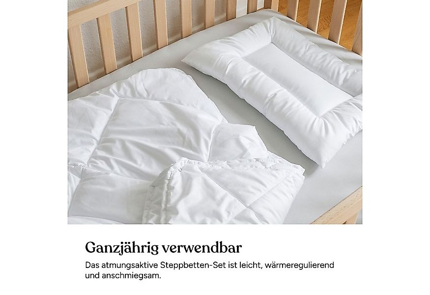 Ehrenkind Steppbett + Kopfkissen Kinder-Steppbetten-Set in verschiedenen Au günstig online kaufen