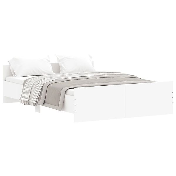 vidaXL Bettgestell mit Kopf- und Fußteil Braun Eiche-Optik 140x190 cm190902 günstig online kaufen