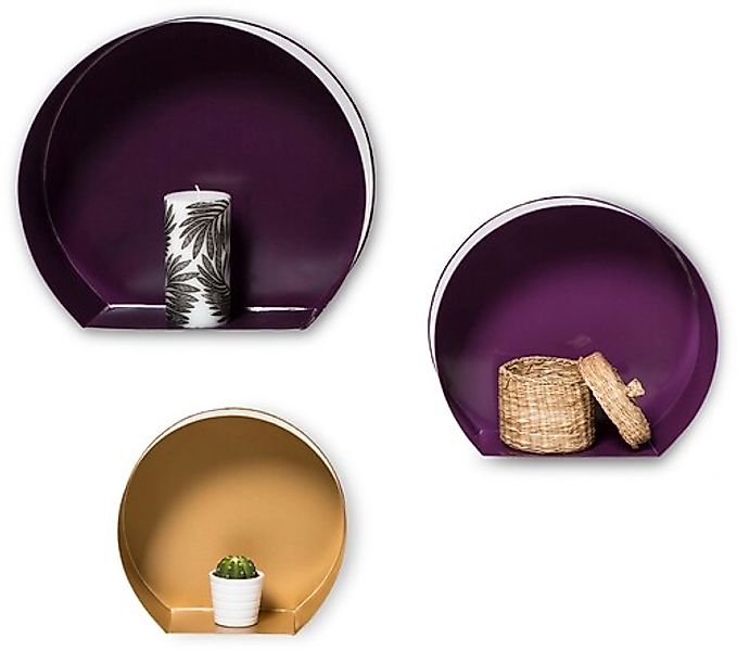 Kayoom Deko-Wandregal »Wandregal-Set Triple 110« 1 Stk. tlg. günstig online kaufen